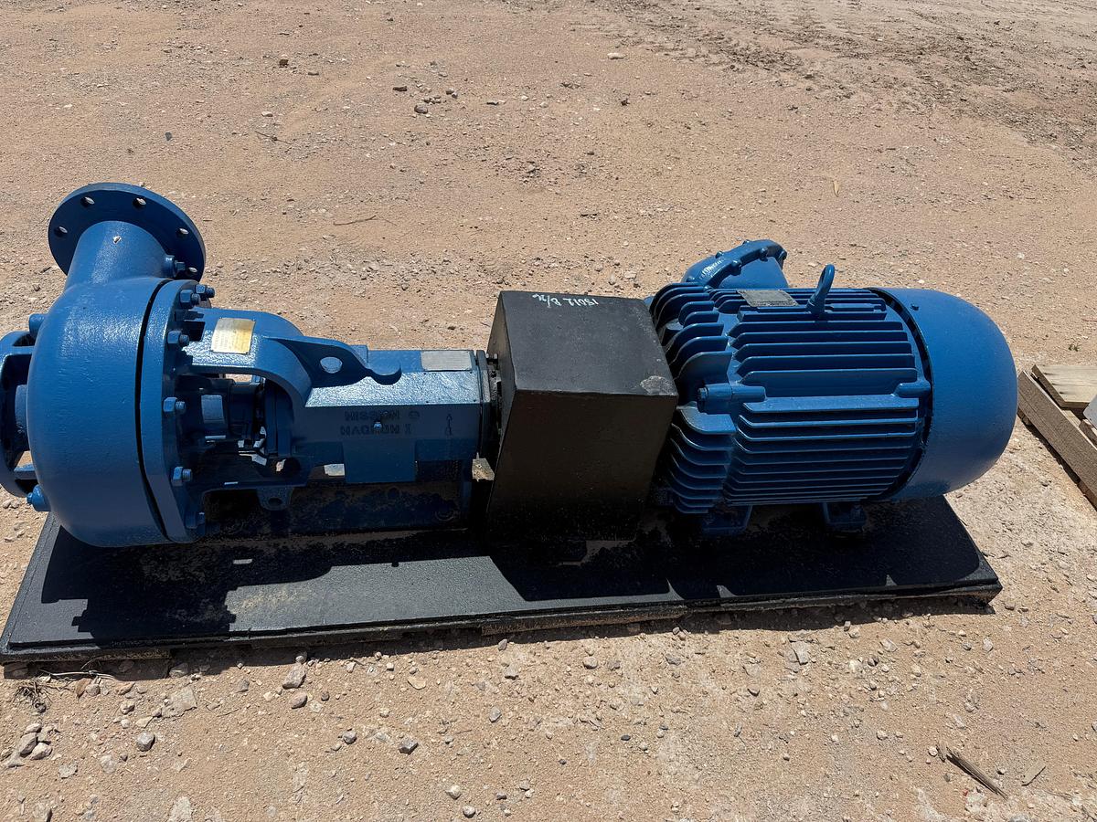 Used MISSION MAGNUM 6x5x11 CENTRIFUGAL PUMP P/B 50-HP ELECTRIC MOTOR