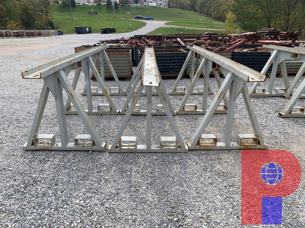 Used (3X$) 11’ X 39” TRIANGLE PIPE RACKS