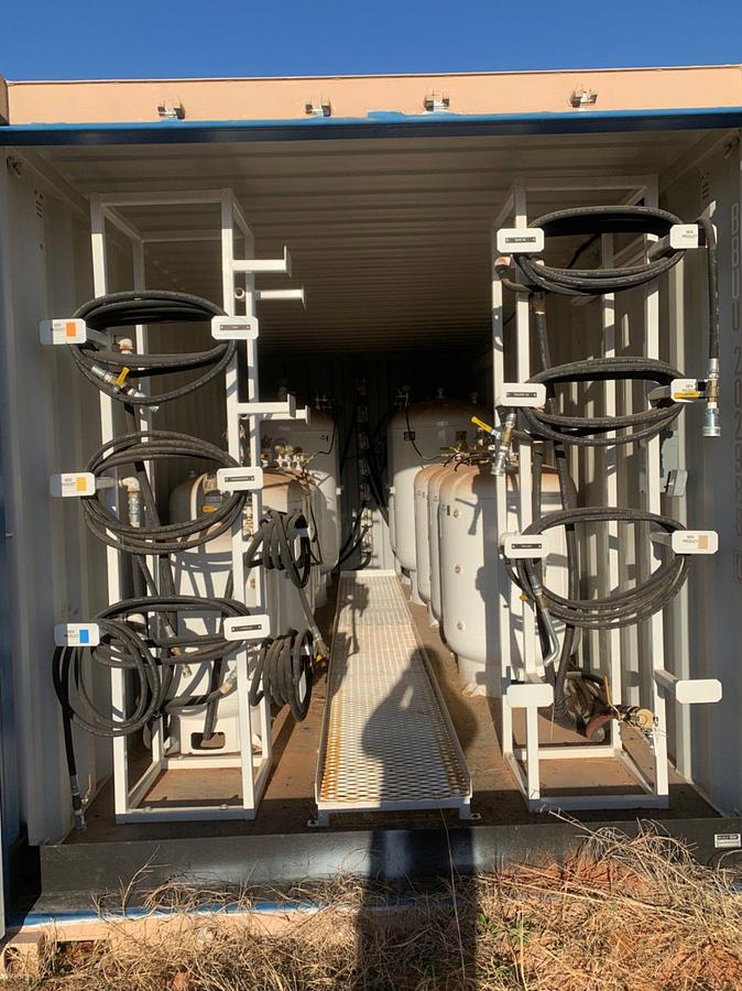 Used (NEW) 20’ L x 8’ W x 8’ T Sea Container Sage Oil Vac Lubricator