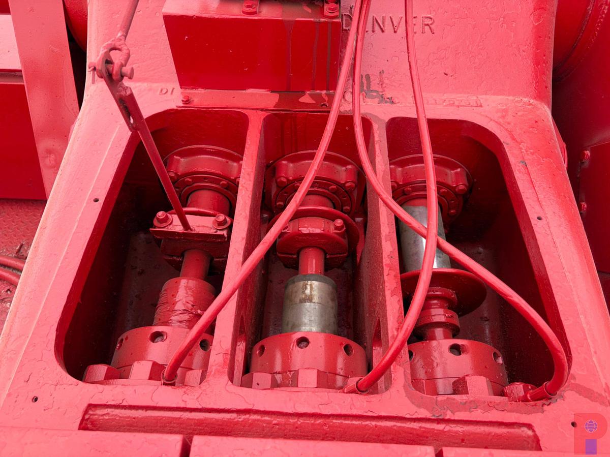 Used GARDNER DENVER PAH TRIPLEX PUMP UNIT, SKIDDED