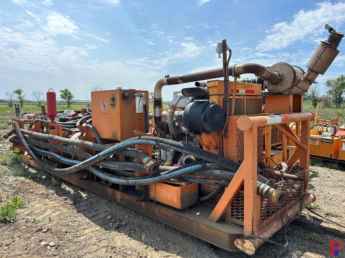 Used NATIONAL OILWELL JWS-340 TRIPLEX WELL SERVICE PUMP P/B DETROIT 60 SERIES W/ ALLISON TRANS.