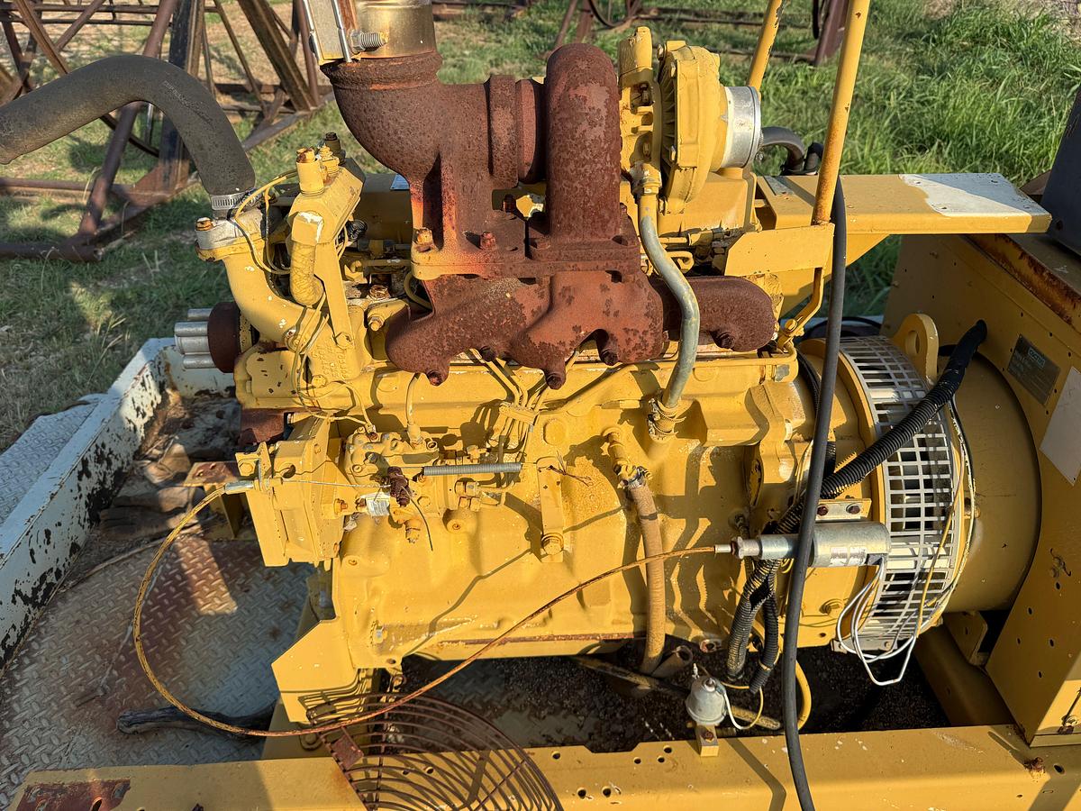 Used KOHLER 55-KW GENERATOR P/B JOHN DEERE 4039TF DIESEL ENGINE, (INOPERABLE)