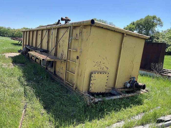 Used 78"T X 30'L X 7'5"W TWO COMPARTMENT OPEN TOP TANK