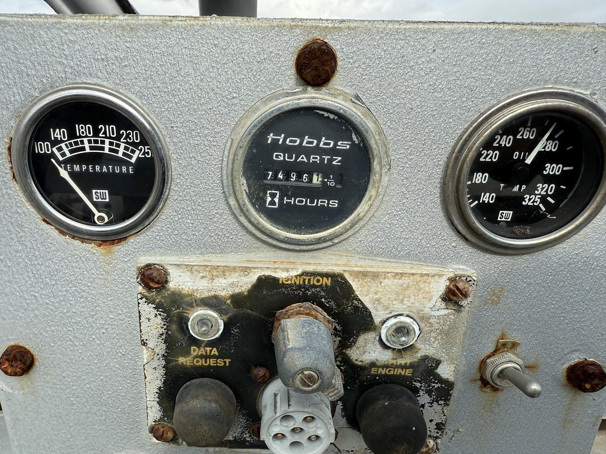 Used JWS-340 10K WP TRIPLEX WELL SERVICE PUMP SKIDDED P/B DETROIT SERIES 60 (INCOMPLETE)