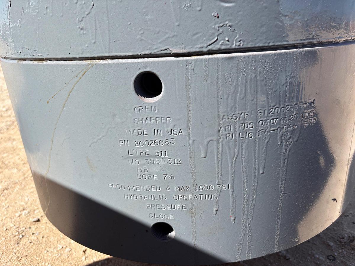 Used Shaffer 7-1/16” 1500psi annular BOP