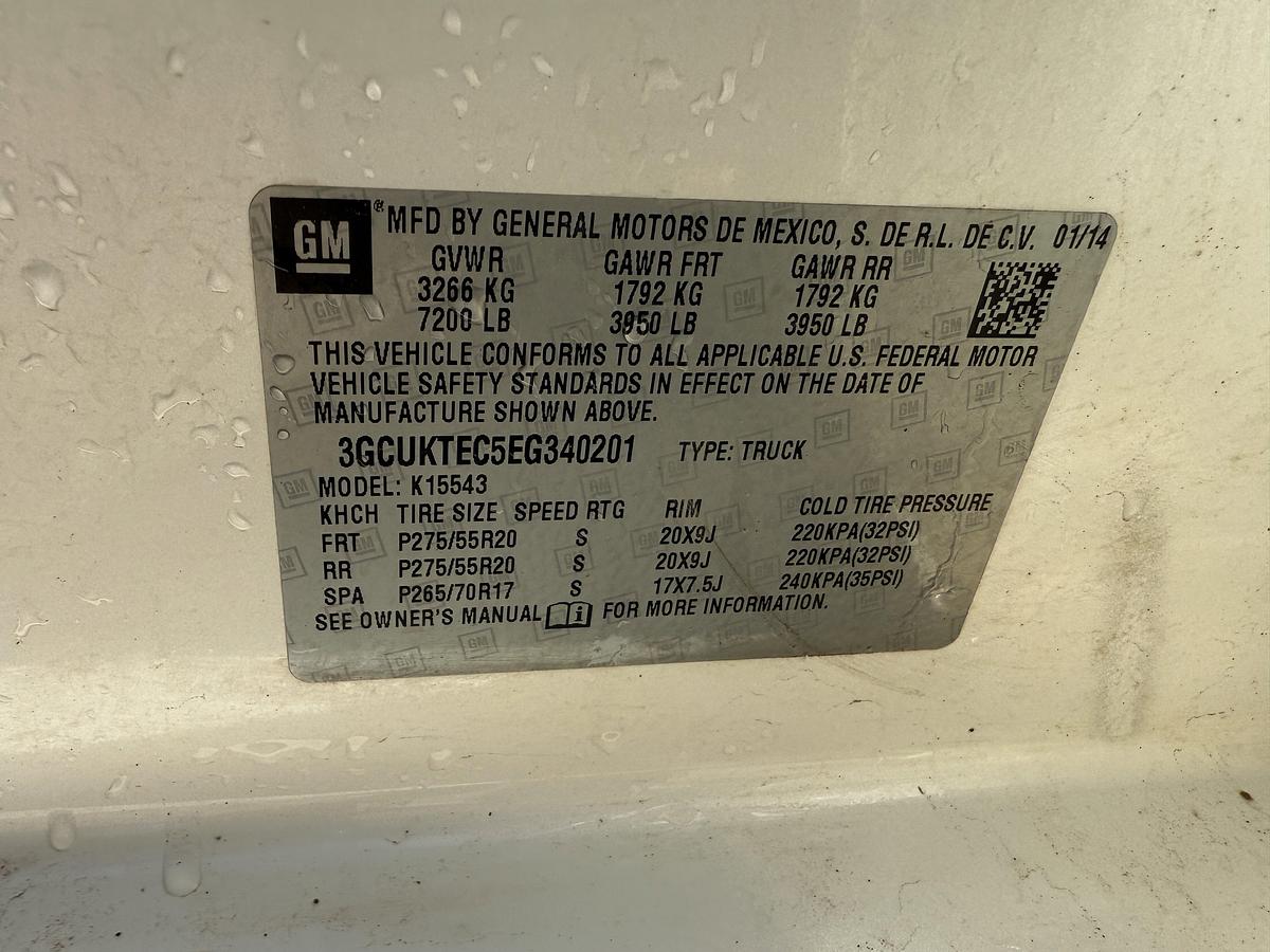 Used 2014 CHEVROLET SILVERADO 1500 HIGH COUNTRY 4WD CREW CAB PICKUP