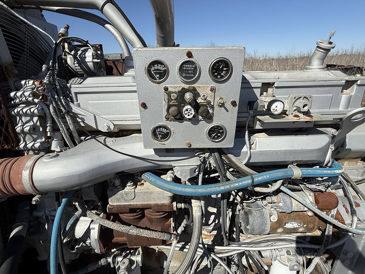 Used JWS-340 10K WP TRIPLEX WELL SERVICE PUMP SKIDDED P/B DETROIT SERIES 60 (INCOMPLETE)