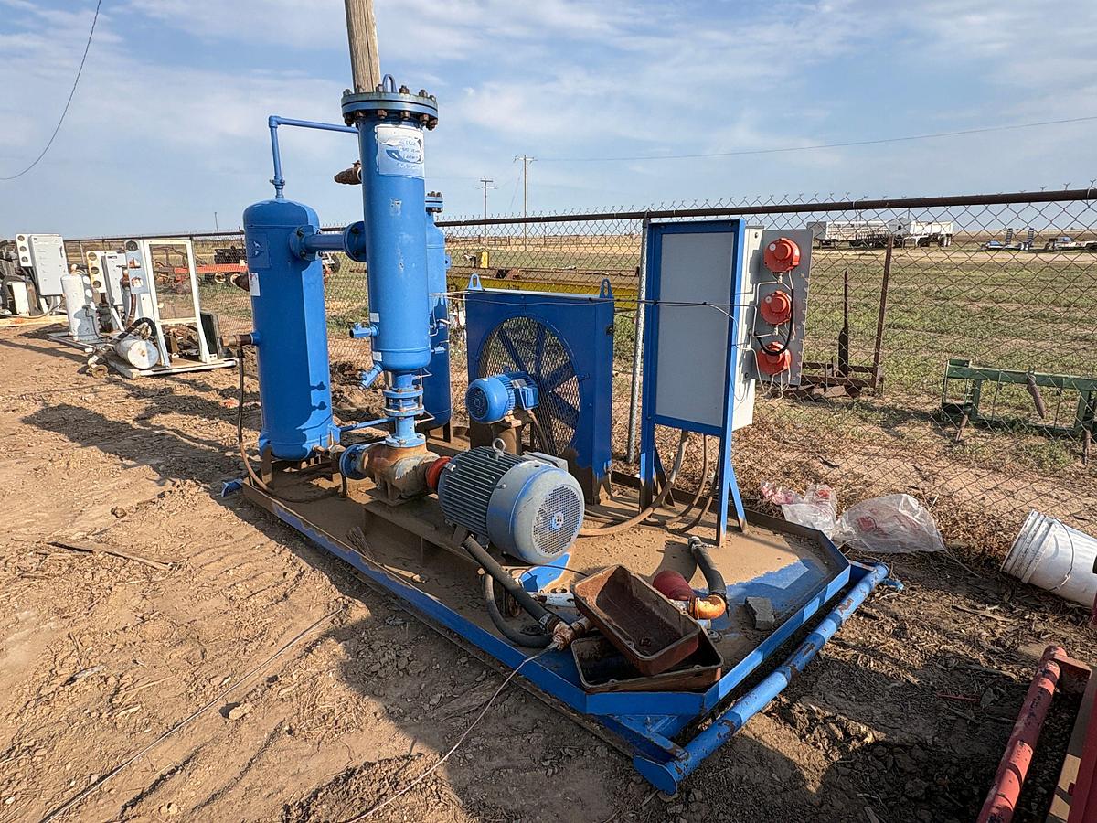 Used (3) skidded air compressor units, incomplete