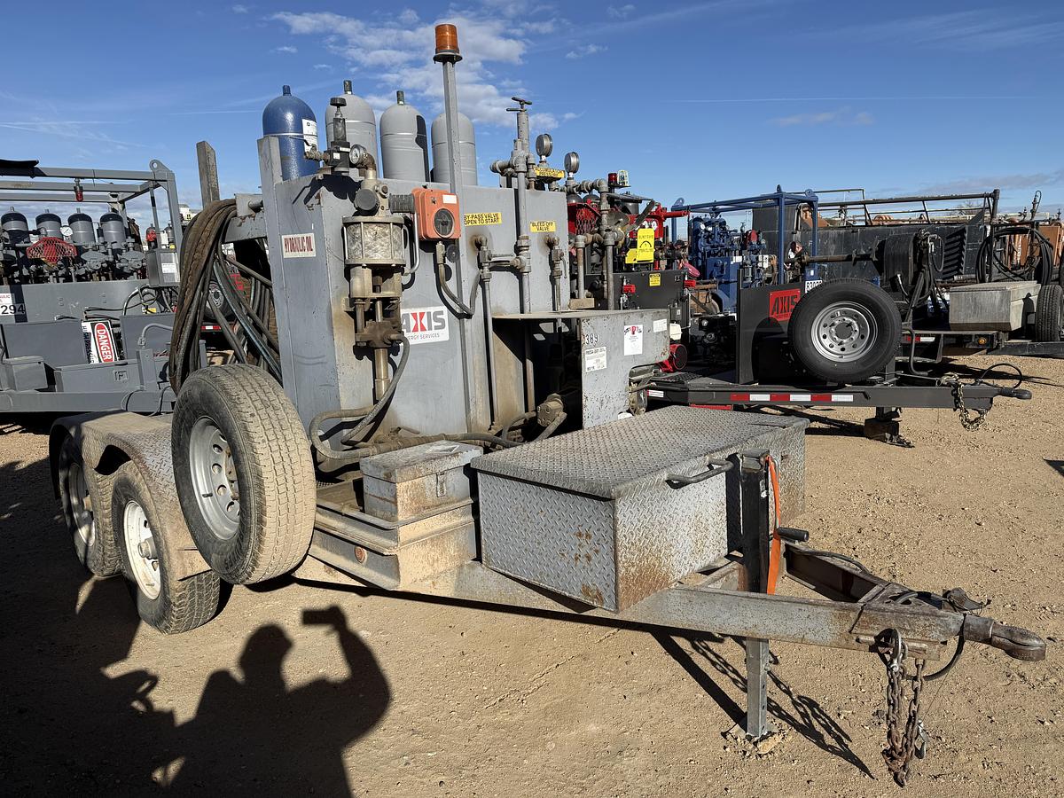 Used 10’ HMDE T/A 2-STATION BUMPER PULL ACCUMULATOR TRAILER