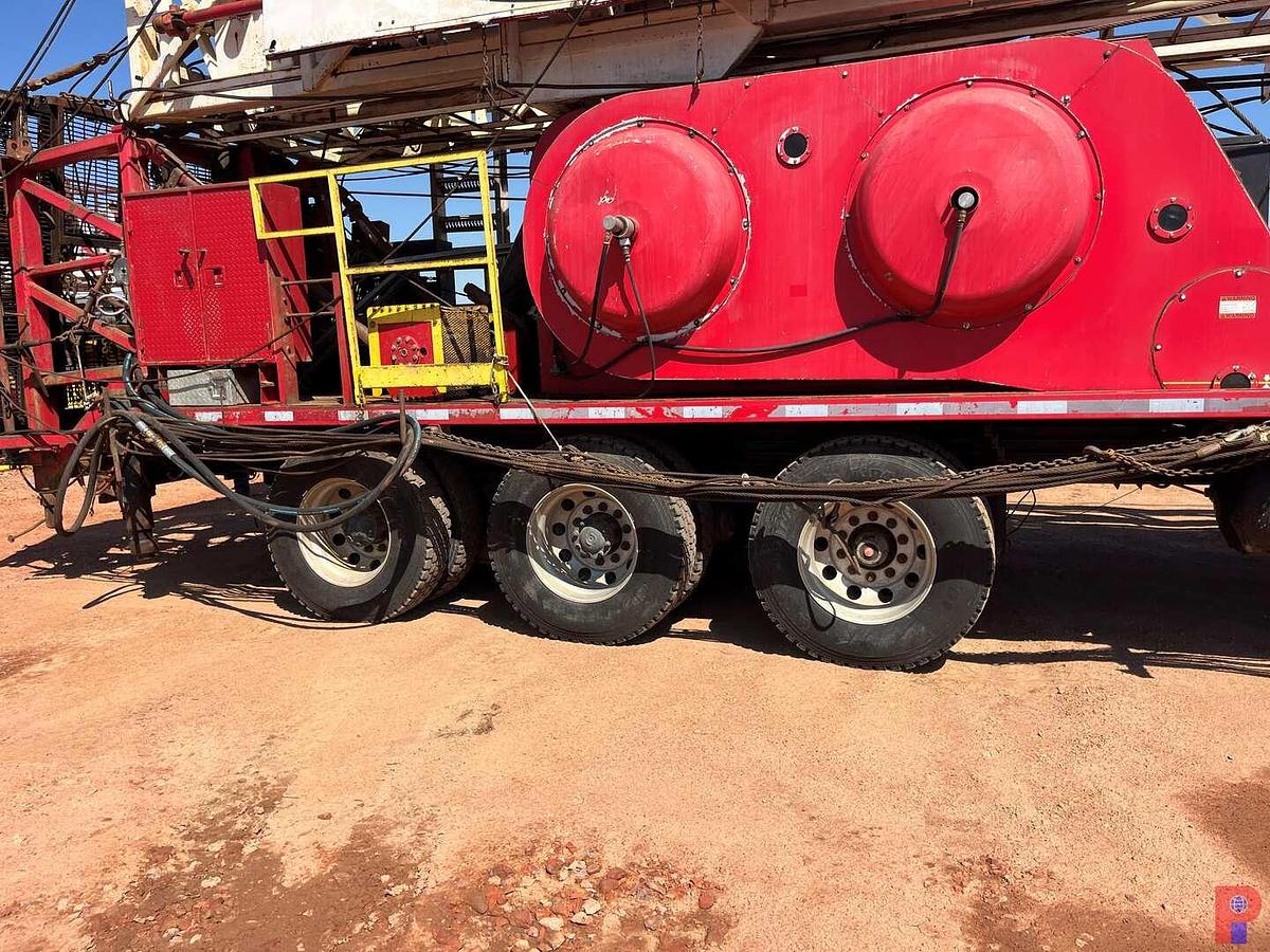 Used 2014 SERVICE KING 575 DD 104’-250K 5-AXLE WELL SERVICE WORKOVER RIG