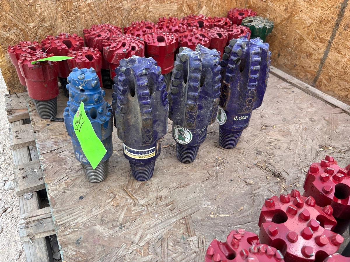 Used (4x$) assorted unused bullnose PDC drill bits