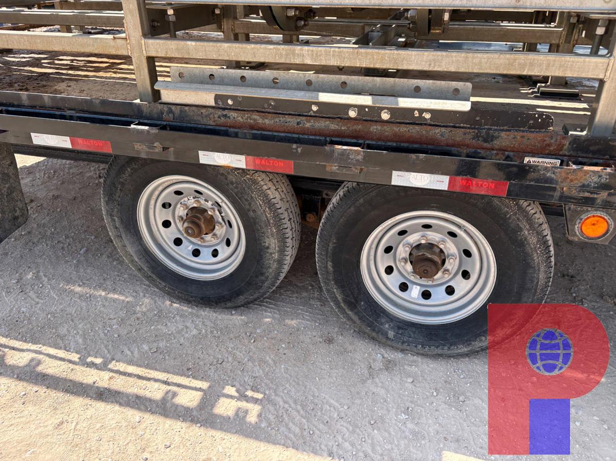 Used 2022 WALTON 24’ X 8’ T/A GOOSENECK WATER MISSLE TRAILER