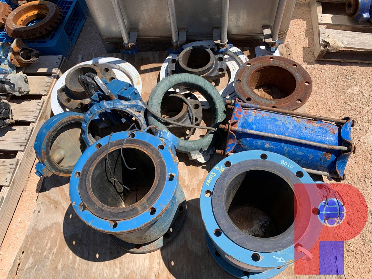 Used (2) FLOWMETERS (1) PNEUMATIC BUTTERFLY VALVE