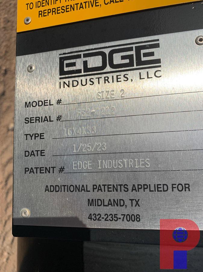 Used 33’ 8” EDGE INDUSTRIES SKIDDED GAS FLARE
