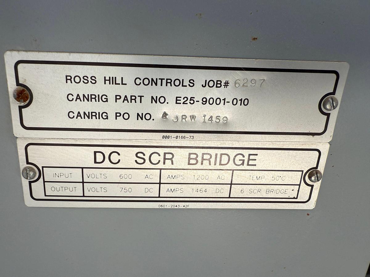 Used CANRIG 1050E-500 500-TON 6-5/8 REG 5K WP TOP DRIVE ASSEMBLY