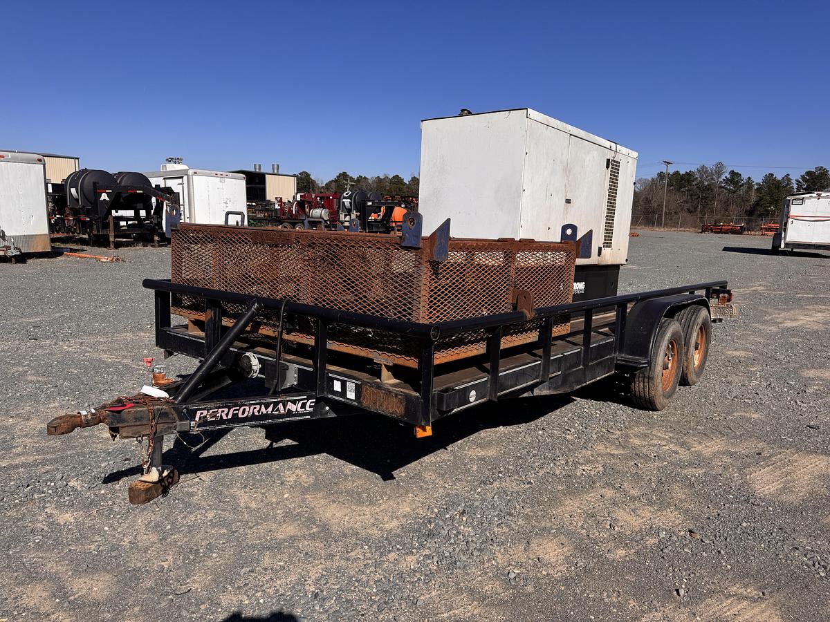 Used 2011 PARKER 18' T/A BP UTILITY TRAILER WITH 50 KW GENERATOR