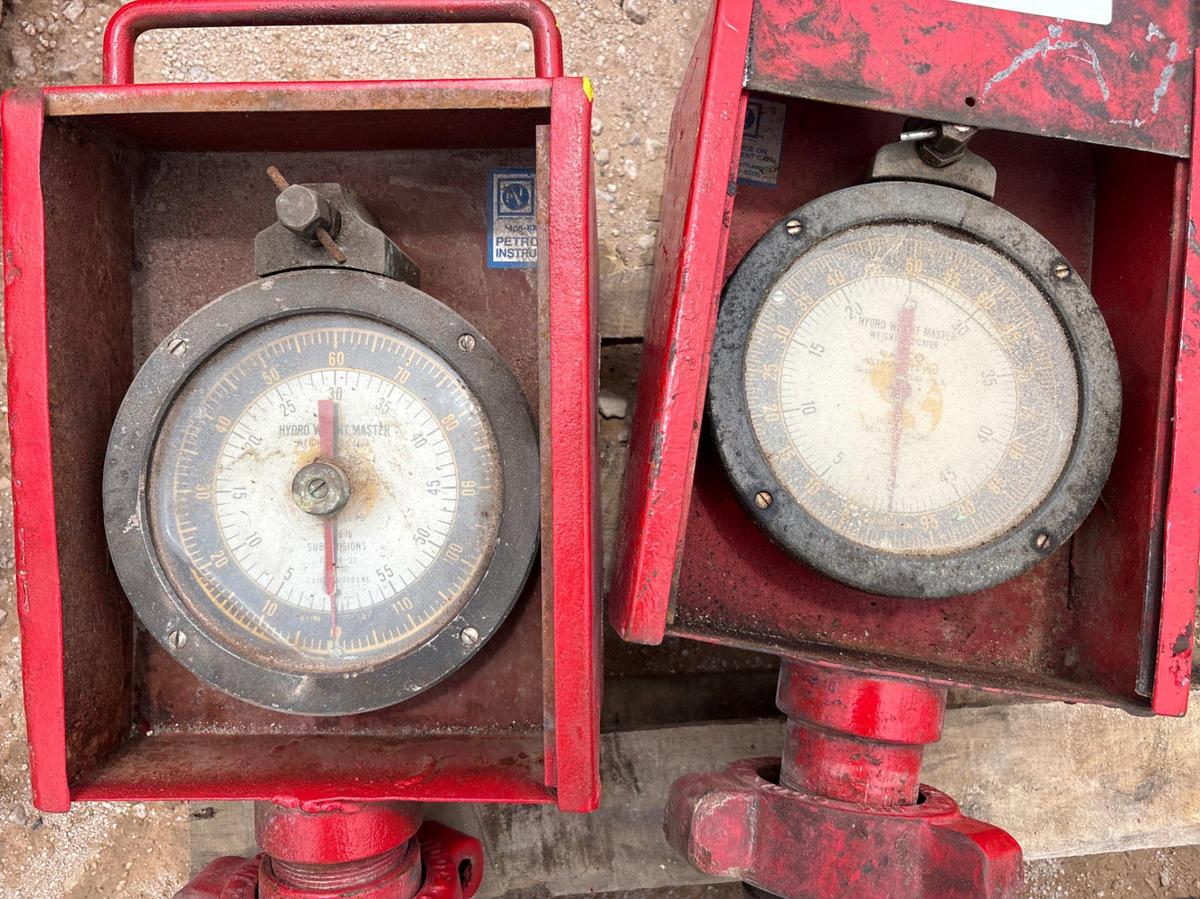 Used (2) hydro weight master weight indicators