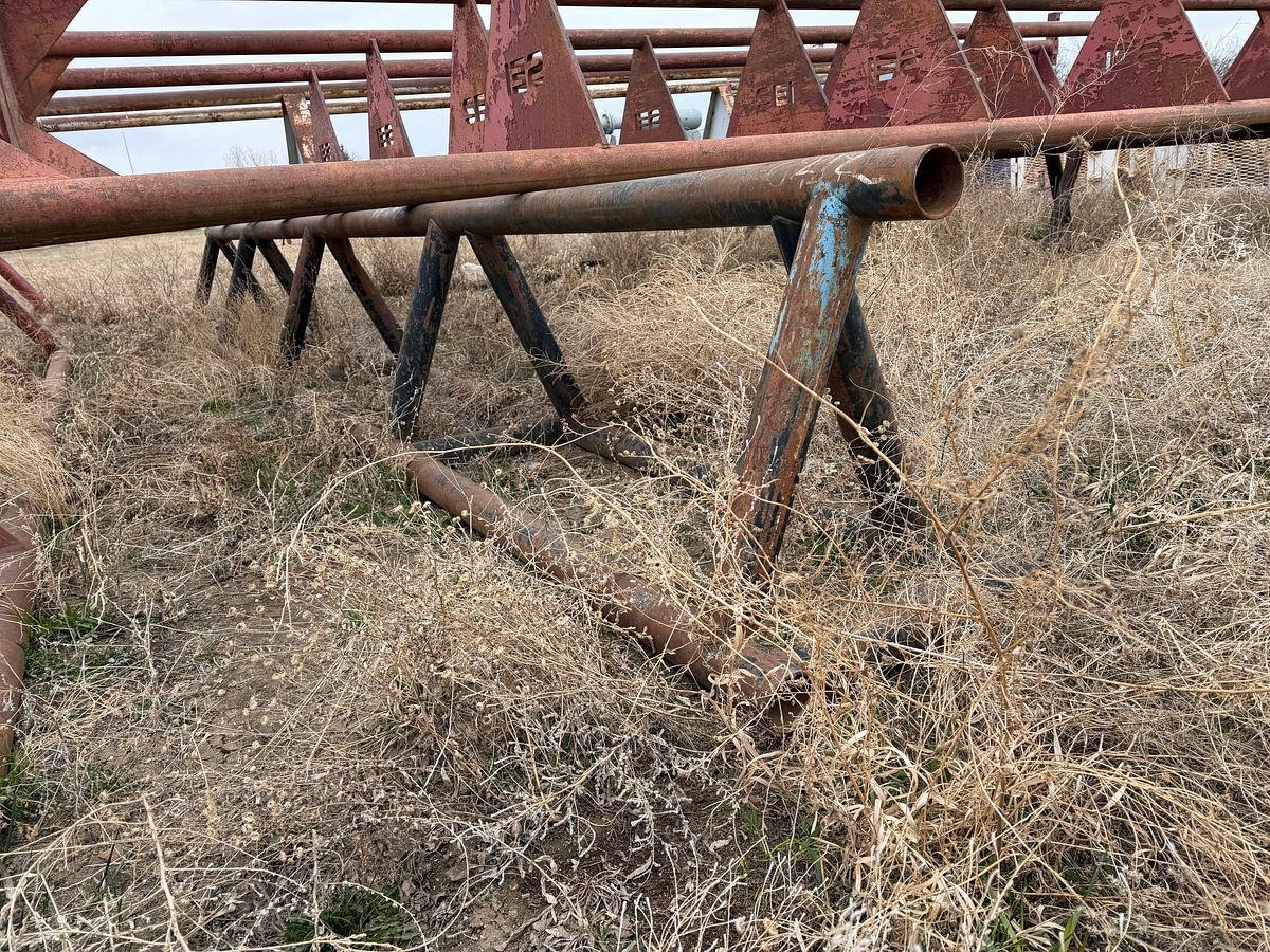 Used (2x$) 30'x36" SET OF TRIANGLE PIPE RACKS