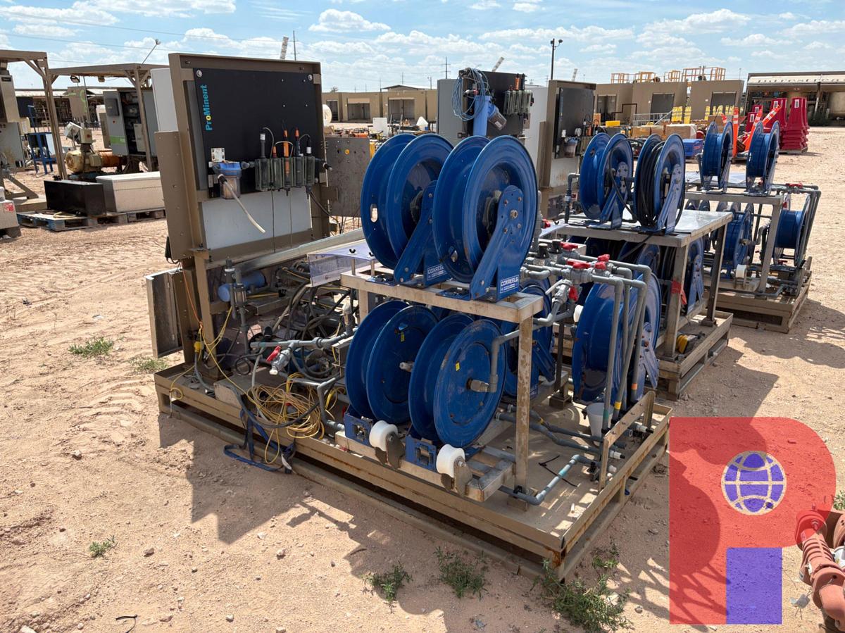 Used UNUSED 8’ X 4’ CHEMICAL PUMP SKID