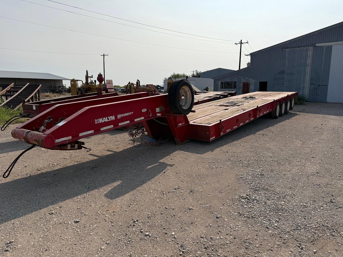 Used 2007 KALYN SIEBERT 53’ X 102” 4-AXLE 60 TON LOWBOY TRAILER