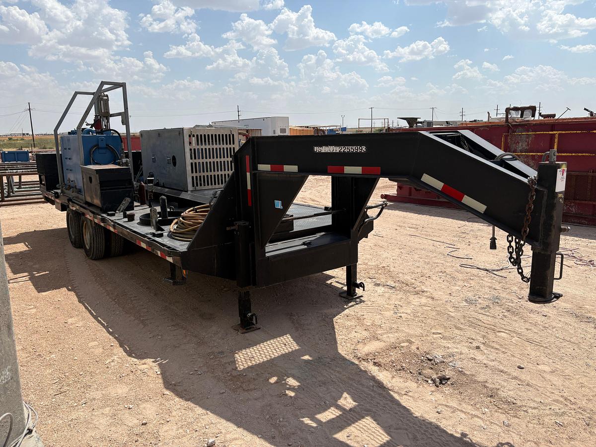 Used STS 24’ x 101” t/a gooseneck grease injection trailer