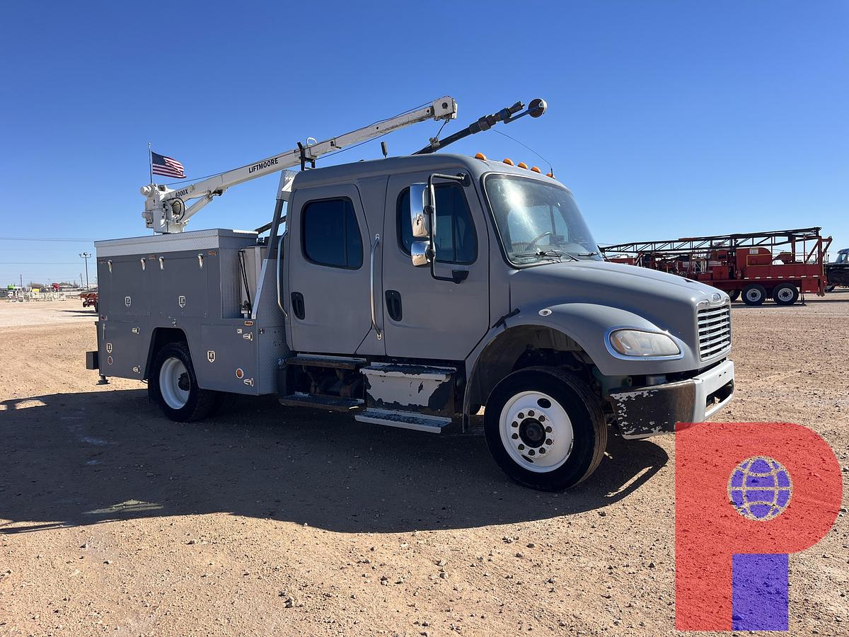 Used 2015 FREIGHTLINER M2 106 S/A CREW CAB SLICK LINE TRUCK