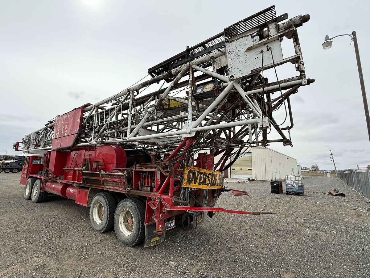 Used 1979 FRANKS EXPLORER III 1287/160 DTD-HT 96’-215K 4-AXLE WELL SERVICE WORKOVER RIG