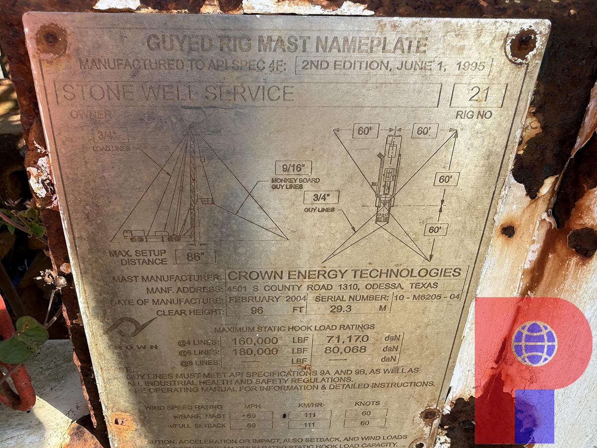 Used 1979 MOLLER 300 DD 96'-180K 4-AXLE WELL SERVICE WORKOVER RIG