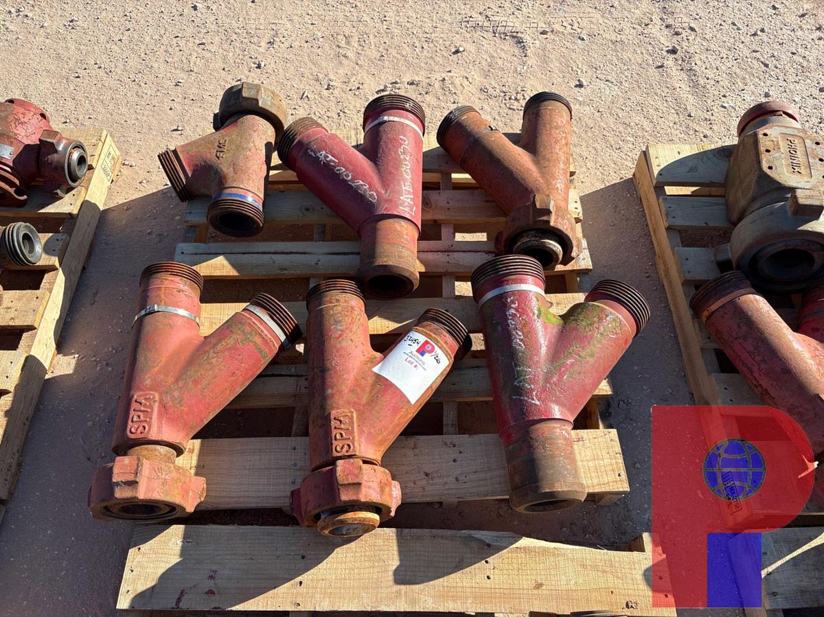 Used (6) SPM & FMC 3” 1502 “Y” FITTINGS