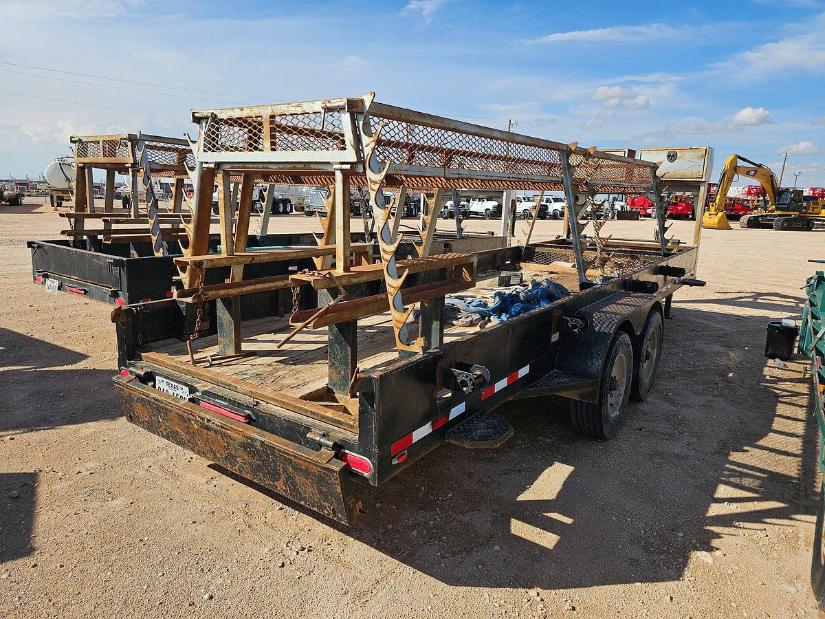 Used 2018 STEWART WELDING 24’ X 6.5’ T/A GOOSENECK TOOL TRANSPORT TRAILER