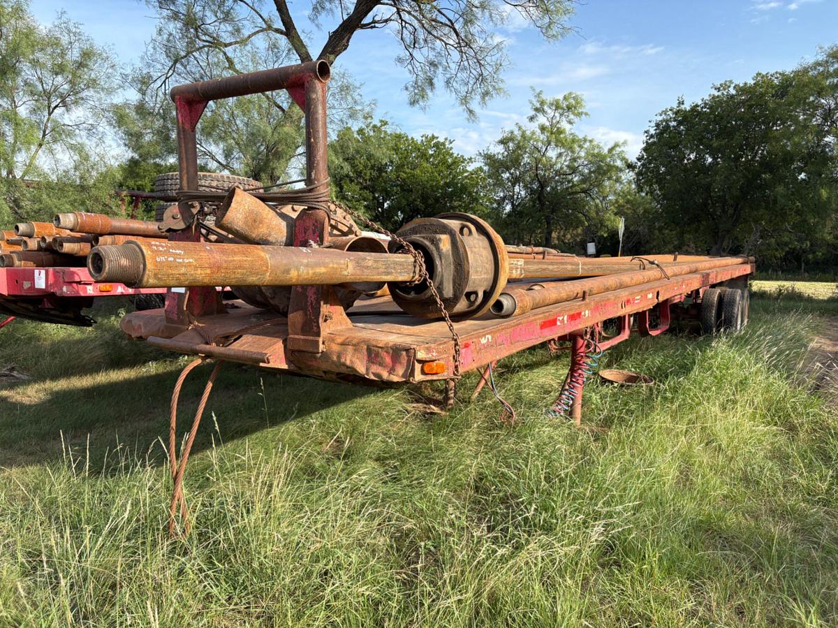 Used 45’ x 92” T/A oilfield float trailer