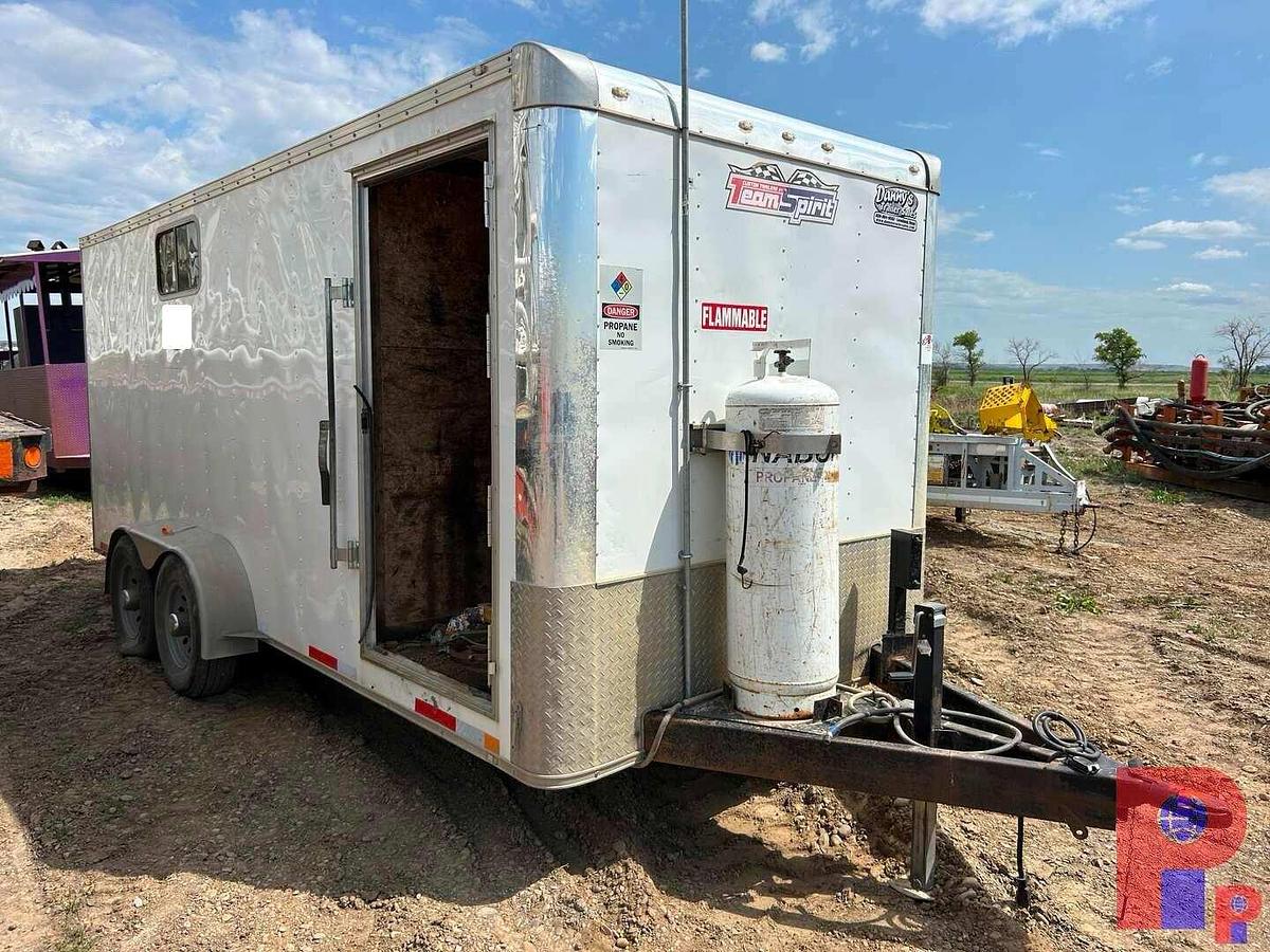 Used 2019 TEAM SPIRIT TRAILERS OF ELK 18’ T/A BUMPER PULL CREW / DOGHOUSE TRAILER