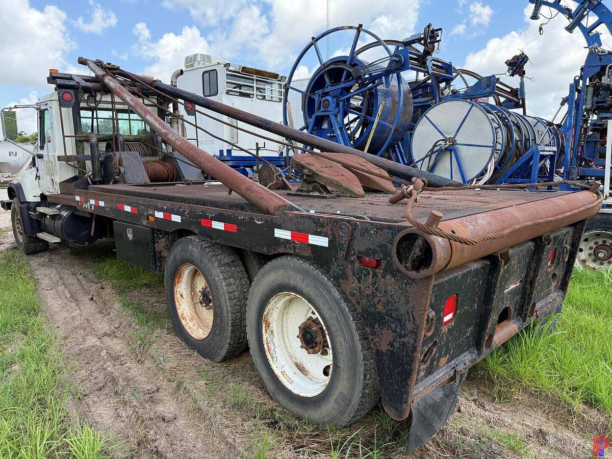 Used 2007 MACK CV713 T/A 65K GIN POLE WINCH TRUCK
