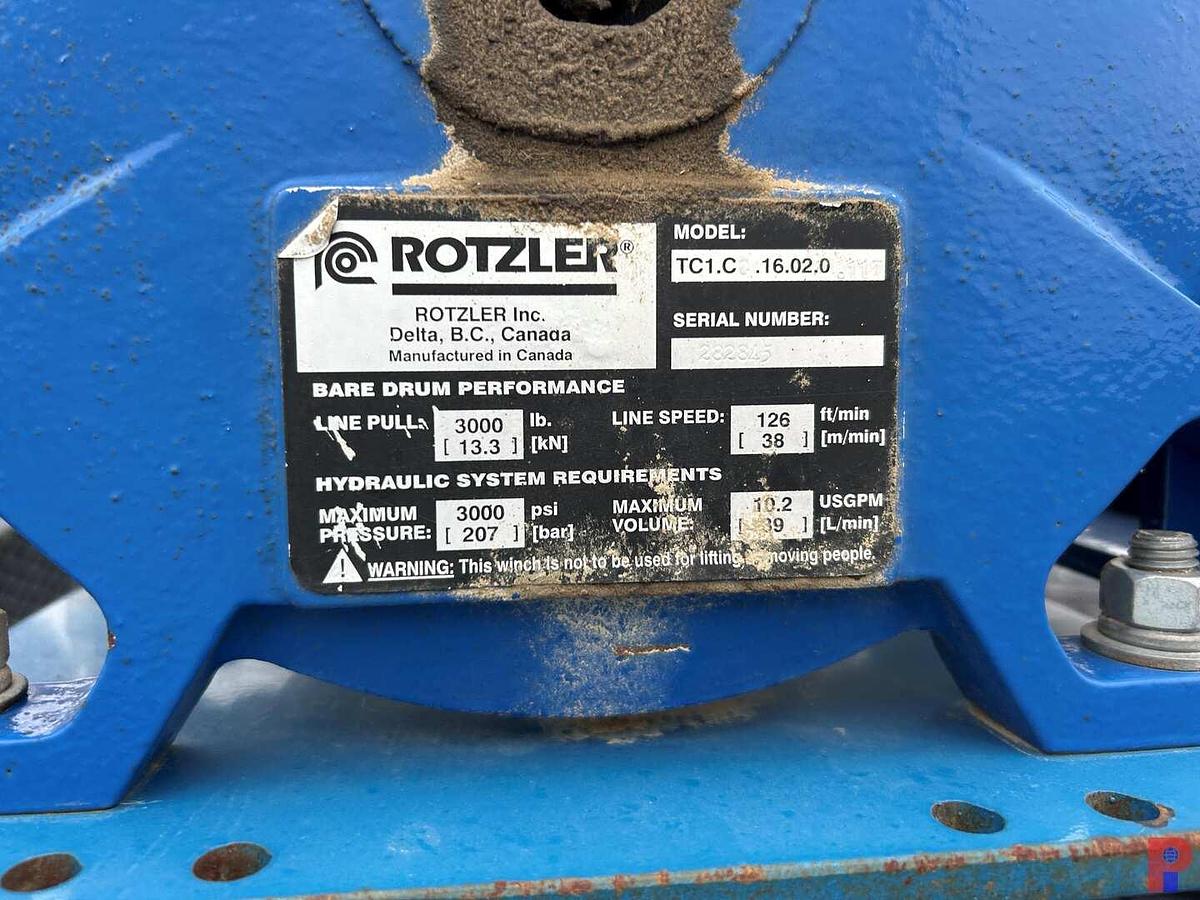Used NOV BOWEN S85 GNT 85 TON POWER SWIVEL MTD. ON 2011 GOOSENECK TRAILER