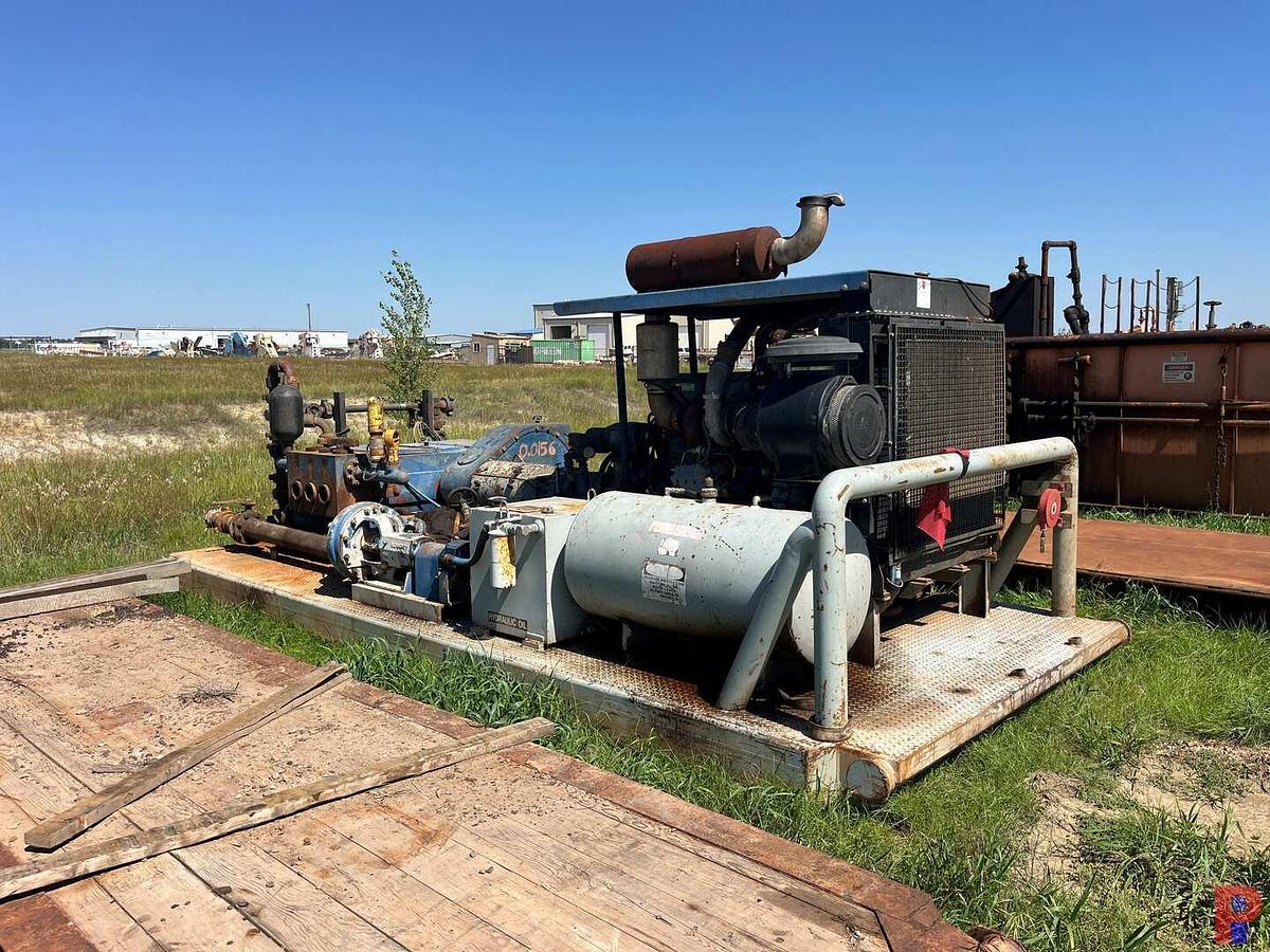 Used JWS-340 5K TRIPLEX WELL SERVICE PUMP P/B DETROIT SERIES 60 ALLISON HT750