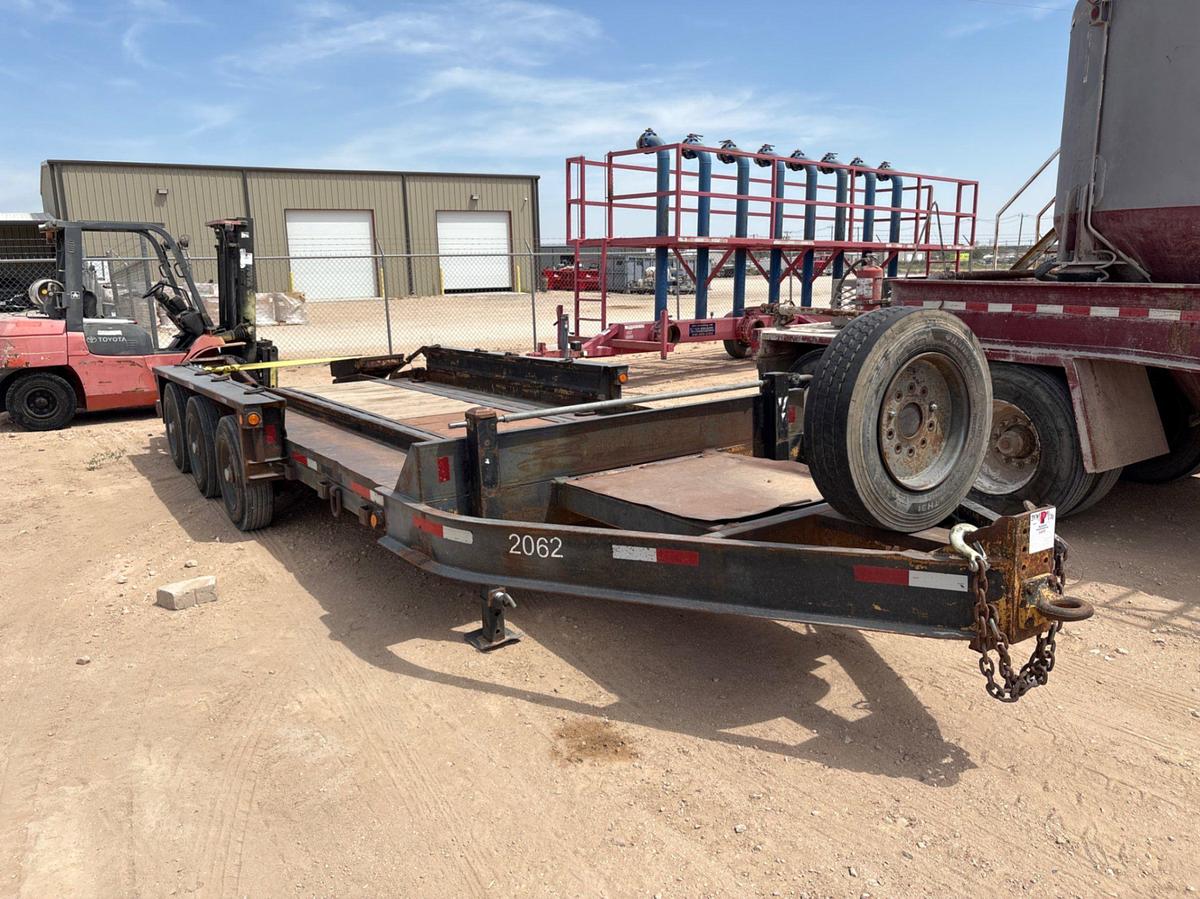 Used 2008 BELSHE 21’ X 90” 3-AXLE BUMPER PULL EQUIPMENT TRAILER