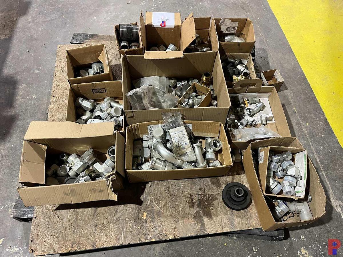 Used PARKER HYDRAULIC HOSE BUILDING MACHINE W/ SUPPLIES