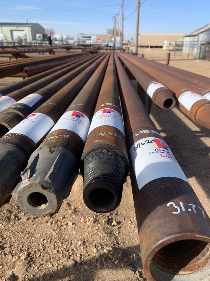 Used 3” OD x 1 3/8” ID x 31.43’ L w/ 2 3/8 REG Connections