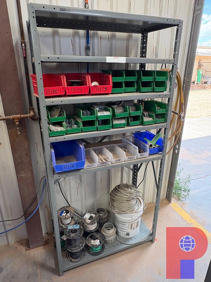 Used 3’ X 1.5’ X 6’ SHELF W/ CONTENTS