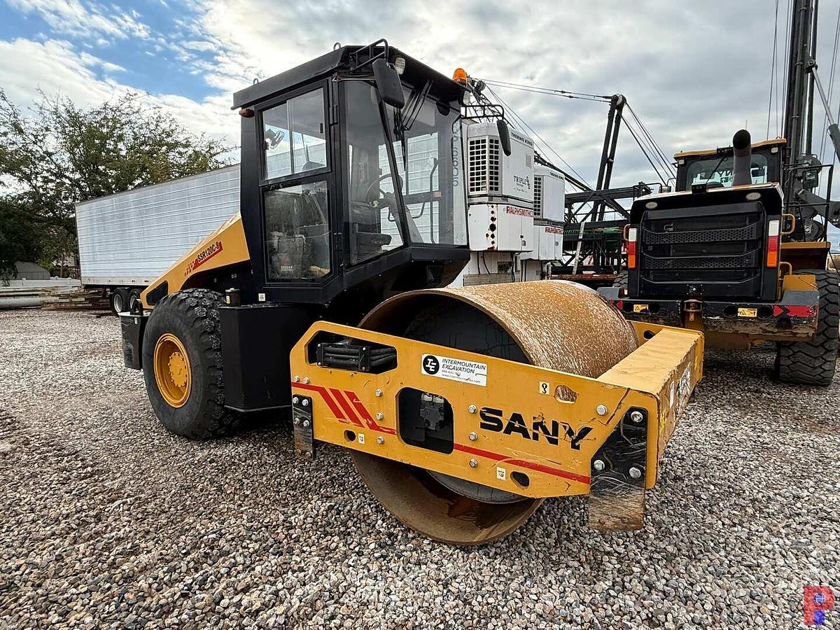 Used 2022 SANY SSR120C-8 VIBRATORY SMOOTH DRUM ROLLER COMPACTOR **5 YEAR 5000 HOUR WARRANTY FROM IN SERVICE DATE**