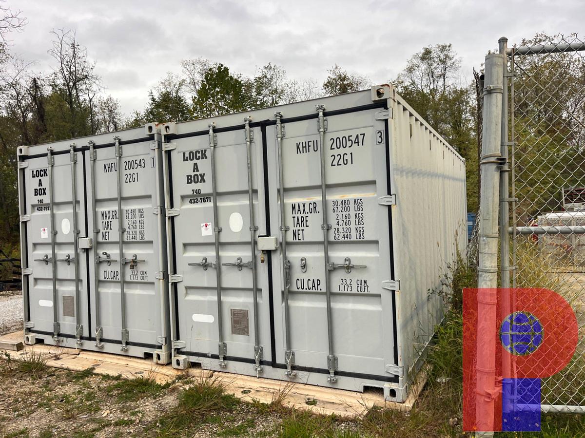 Used 20’ SEA CONTAINER W/ FORK POCKETS