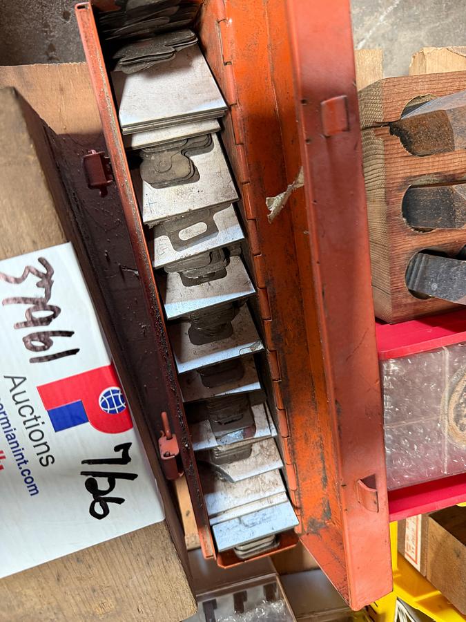 Used C.H. HANSON PALLET OF LETTERS, NUMBERS, STENCILS, (SOME UNUSED)