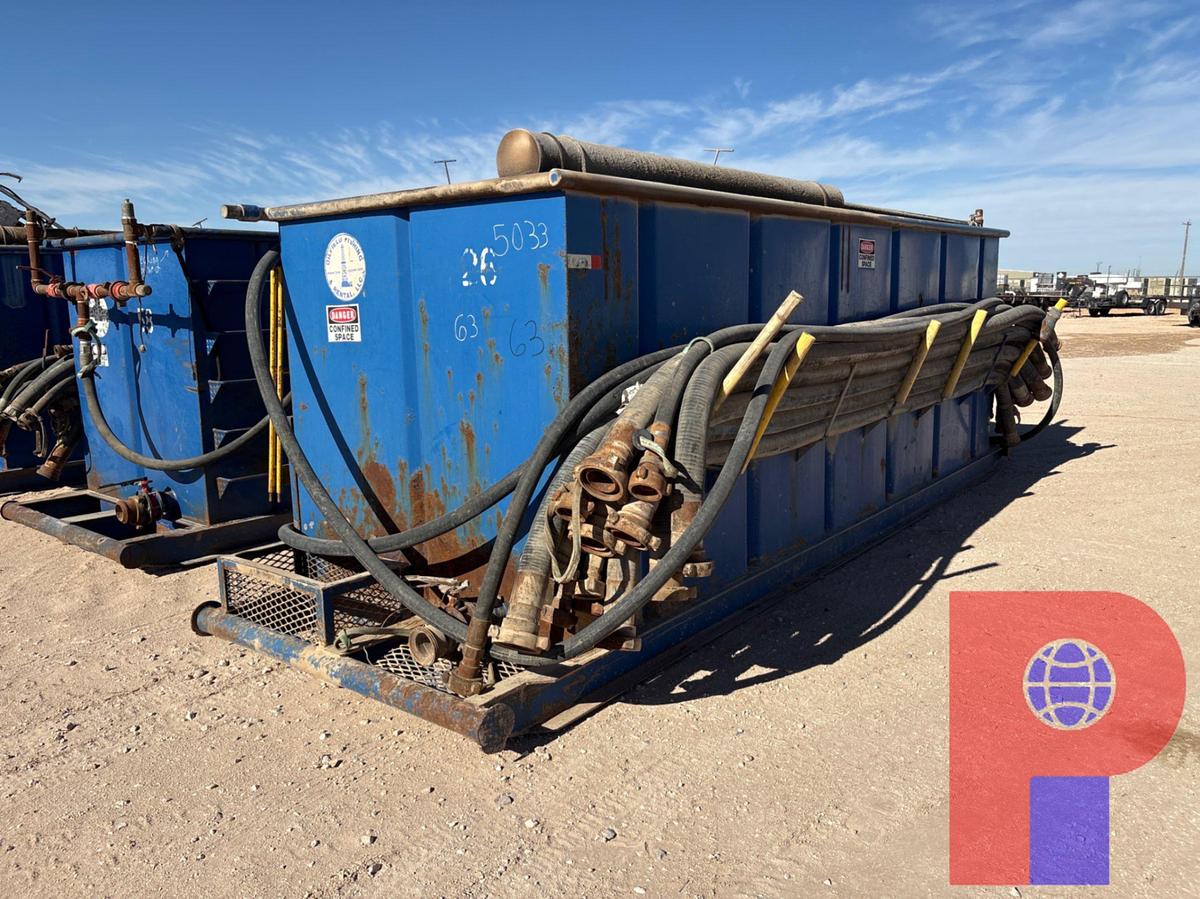 Used 18’ x 6’ x 6’ open top fluid tank