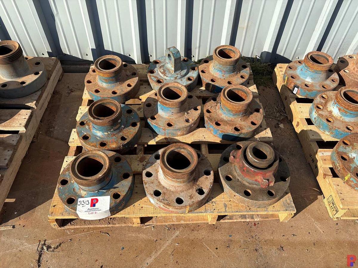 Used (9X$) (8) 4” WECO FLANGES (1) 4” LIFT FLANGE