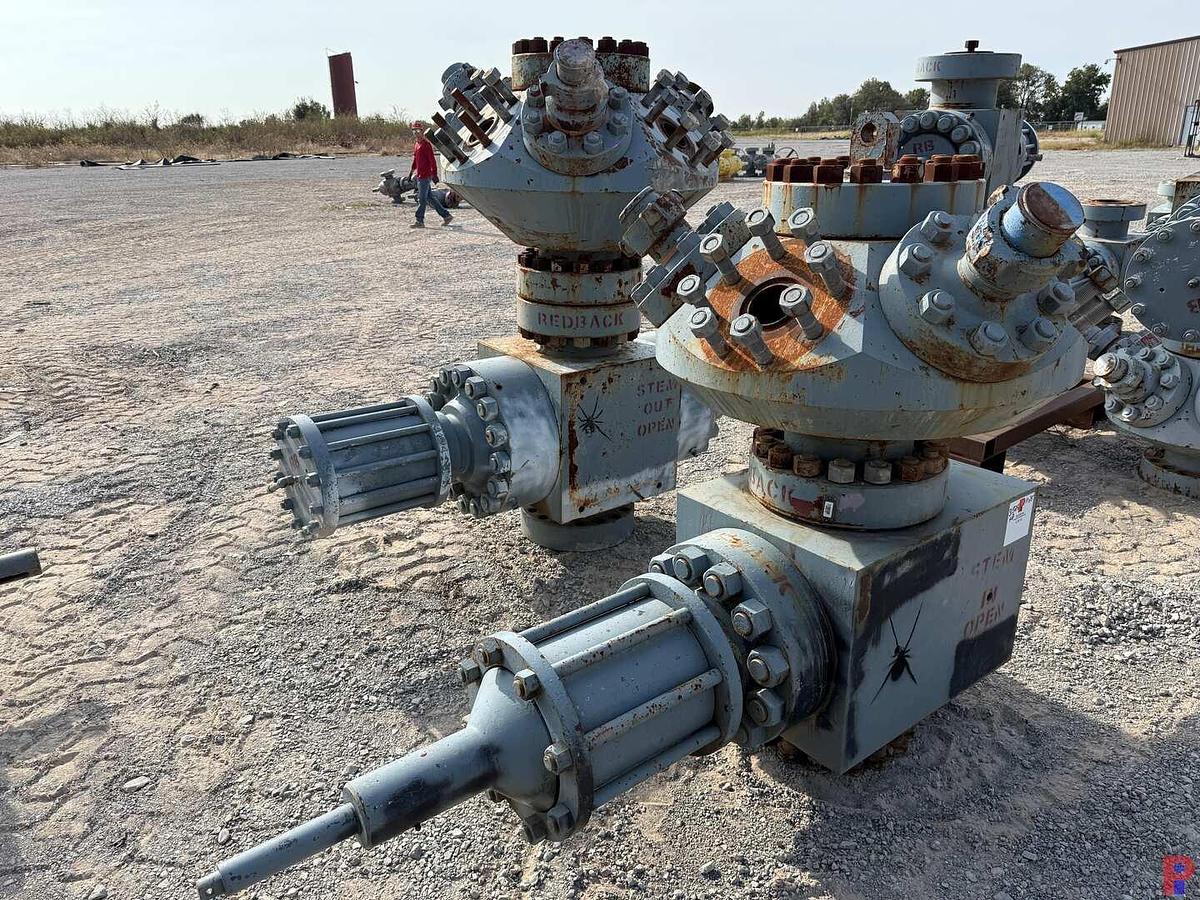 Used (2 X $) 7-1/16” 15K WP HYDRAULIC FRAC VALVES W/ 6-PORT 4-1/16” GOAT HEAD