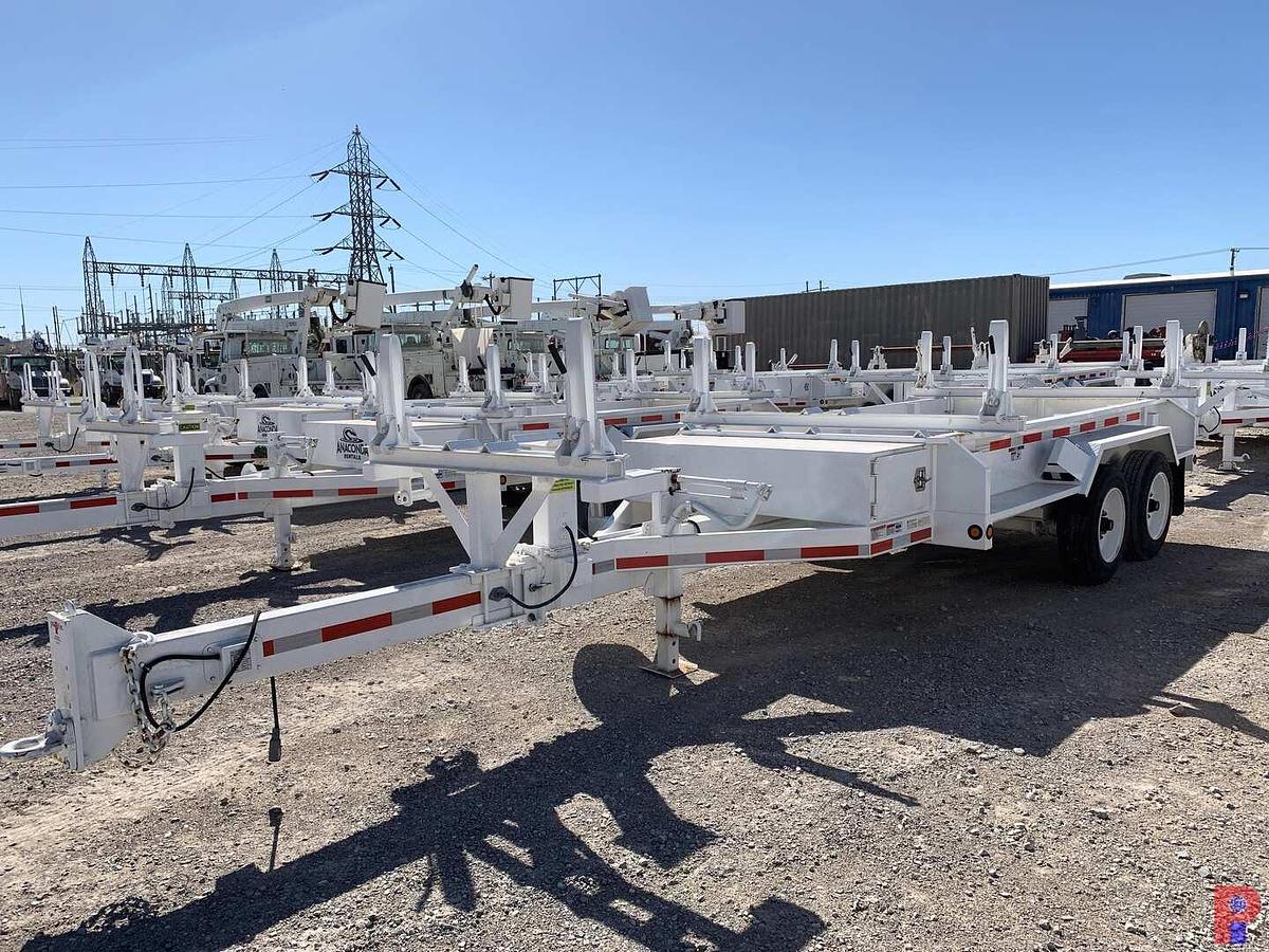 Used 2017 BROOKS BROTHERS TRAILERS 21’ T/A PINTLE HITCH POLE TRAILER