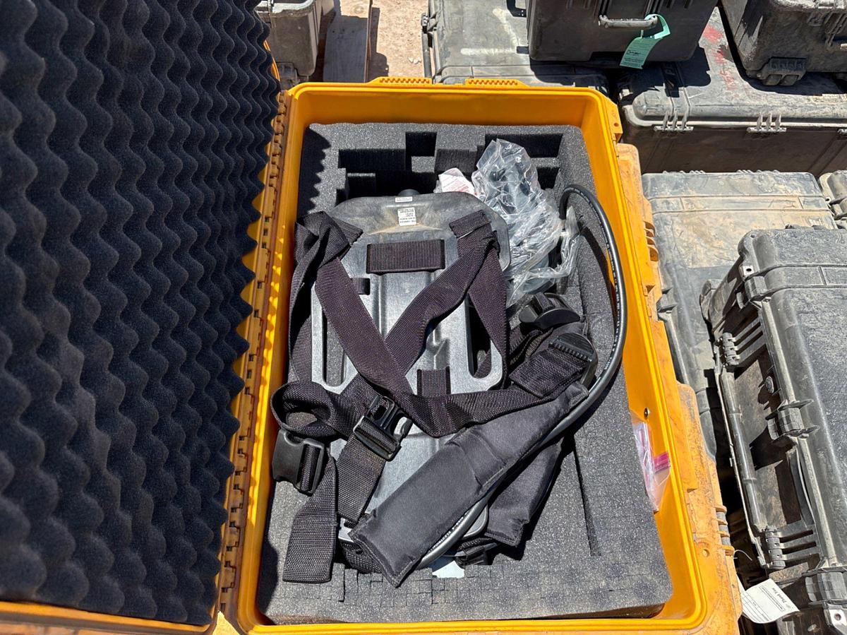 Used (5) SCBA TANKS & MASKS W/ PELICAN CASES