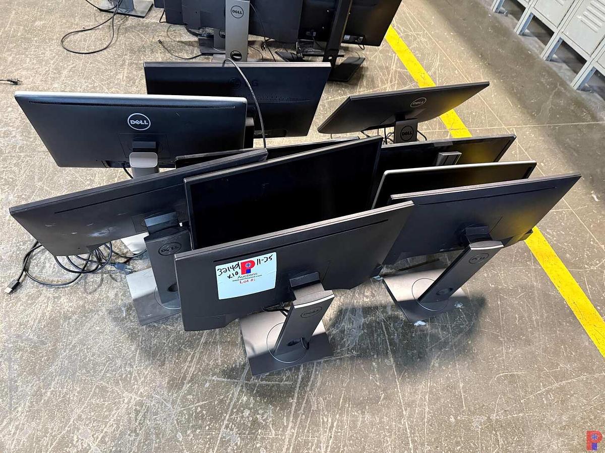 Used (10) 23” DELL, LG, ACER COMPUTER MONITORS & STANDS