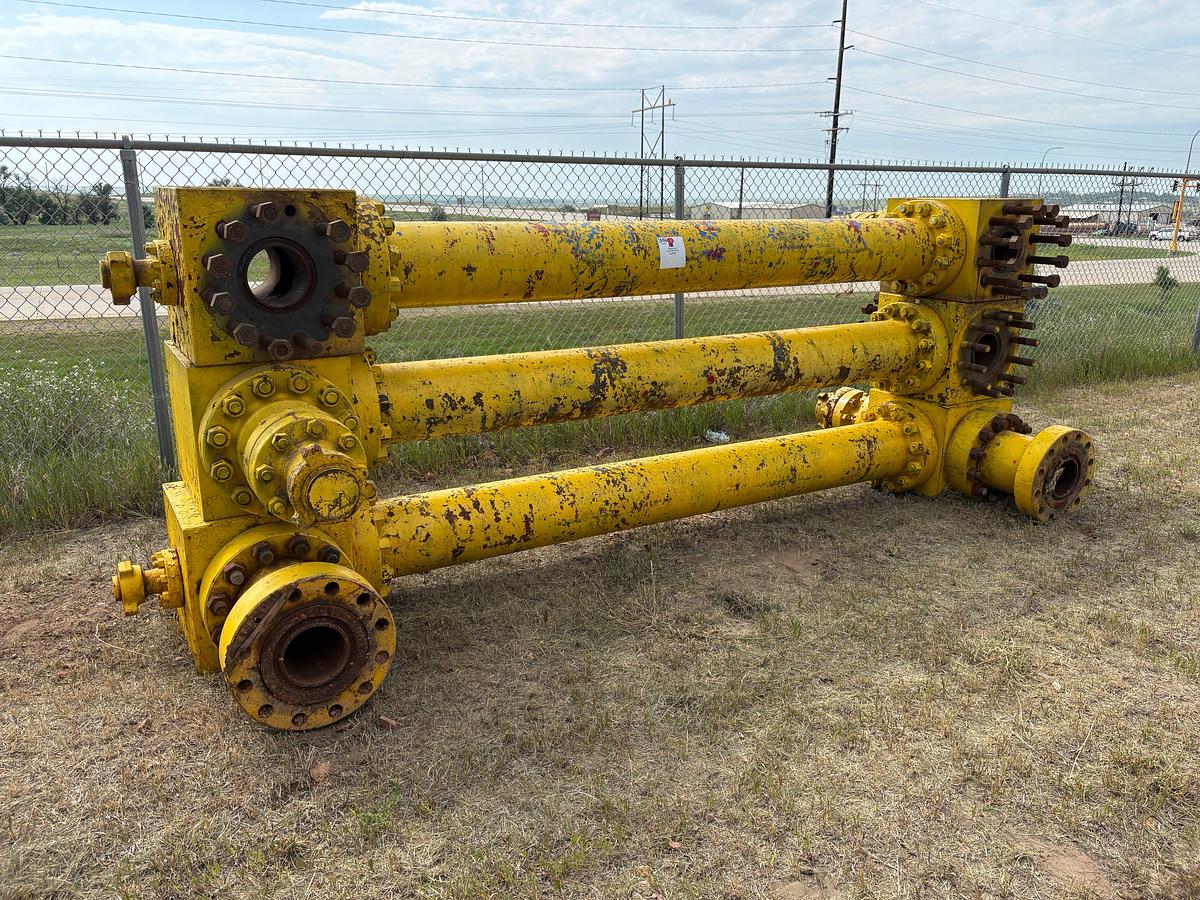 Used (3) 7-1/16” x 10’ spacer spools w/ (6) fluid crosses