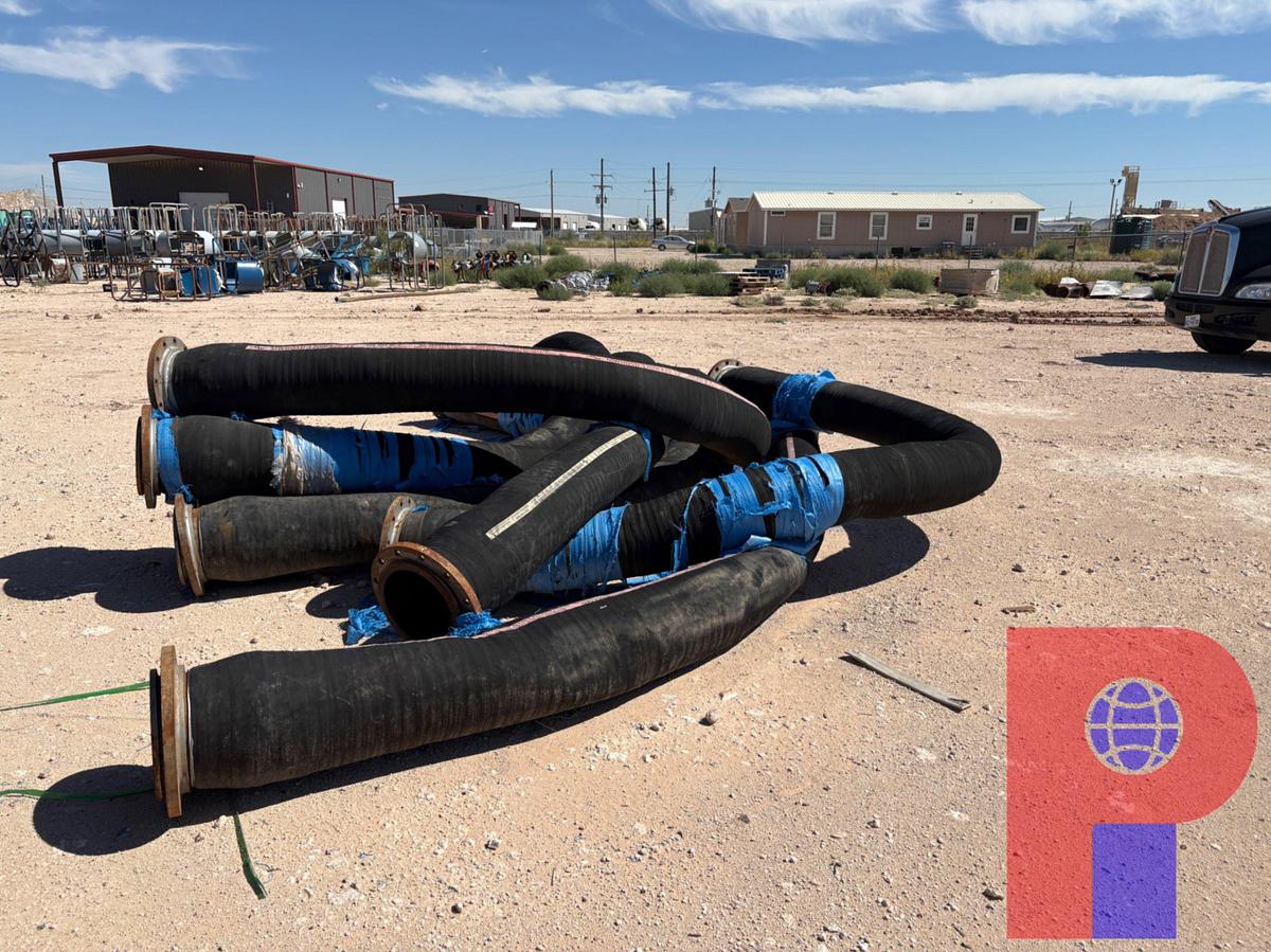 Used (45) 12”DIA 300PSI FLANGED HOSES